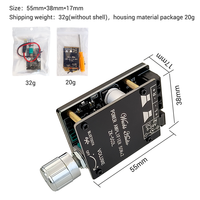 Module amplificateur de son WUZHI AUDIO ZK-502L version APP, mini haut-parleur, carte amplificateur, 50WX2, bouton numérique pour le réglage du volume avec interrupteur