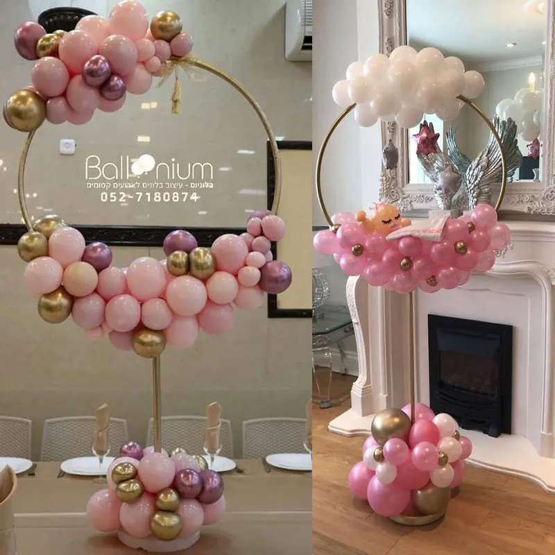 Balloons Round Hoop holder Balloon Arch Balloons Ring Stand for Baby Shower Wedding Decoration