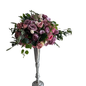SPR elegante boda artificial verde rosa peonía lavanda arreglo decoración mesa Floral recepción centro de mesa - Product Image 1