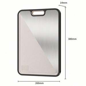 Tabla de Cortar de Titanio Puro de Alta Calidad, Doble Cara, Resistente a los Arañazos, con Paja de Trigo - Product Image 6