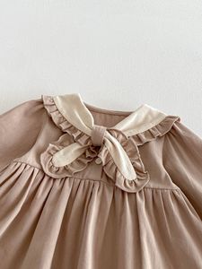 2026 ชุดเดรสฤดูใบไม้ผลิสำหรับเด็กผู้หญิง ชุดเดรสแฟชั่นสไตล์ป่า ชุดเดรสเจ้าหญิงแขนยาวคอปกสไตล์อะคาเดมี่สำหรับเด็กผู้หญิง - Product Image 5