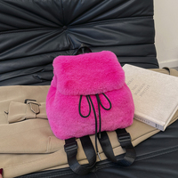 Sac à bandoulière élégant d'hiver, sac à dos mignon et moelleux en peluche, en polyester, multicolore, personnalisable, fabricant