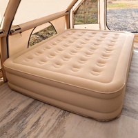 Matelas Gonflable avec Pompe Intégrée, Lit Double Surélevé de 40 cm pour Tente de Camping, Extérieur, Chambre d'Invité