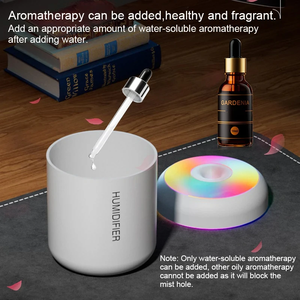 <span class=keywords><strong>Mini</strong></span> humidificateur d'air USB, diffuseur d'arômes, purificateur d'huiles essentielles, pulvérisateur de brume froide, humidificateur de bureau LED pour la maison et la chambre - Product Image 4
