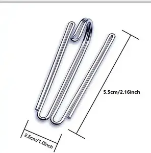 金属窗帘钩夹褶头胶带销重型深叉钩金属窗帘钩淋浴
