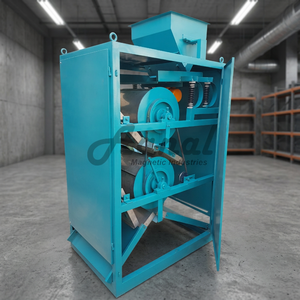 Tambour séparateur magnétique pour l'élimination des contaminants ferreux, équipement de traitement des minerais, machine industrielle robuste - Product Image 2