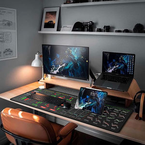 Mouse Pad Grande 800*300mm para Computador com Padrões de Gráficos de Negociação de Ações, Bordas Costuradas - Product Image 6