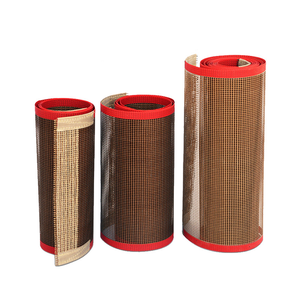 Bande transporteuse en <span class=keywords><strong>fibre</strong></span> <span class=keywords><strong>de</strong></span> <span class=keywords><strong>verre</strong></span> à mailles ouvertes, résistante à la chaleur, <span class=keywords><strong>de</strong></span> qualité alimentaire, avec revêtement en PTFE <span class=keywords><strong>Chevron</strong></span>, pour impression UV - Product Image 1