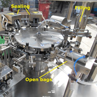 Kehai – Machine automatique d'emballage de sacs préfabriqués monophasé 110, pochette debout, sac à fermeture éclair, Machine rotative d'emballage de sacs
