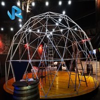 Dômes géodésiques de 6 m, tentes de glamping, demi-cercle, dôme de glamping