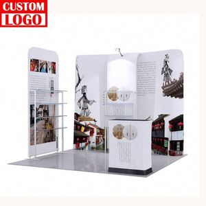 Expositor Plegable de Aluminio y Tela, Stand Plegable para Ferias Comerciales, Stand de Exhibición de Cosméticos - Product Image 1