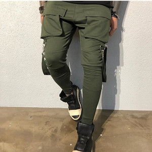 Pantalons et pantalons de sport décontractés pour hommes, nouvelle mode printemps-automne, hip-hop, <span class=keywords><strong>grande</strong></span> <span class=keywords><strong>taille</strong></span>, avec grandes poches - Product Image 3
