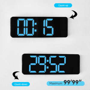 Horloge murale numérique grande taille avec télécommande, affichage LED, système d'alarme, température et humidité, montre <span class=keywords><strong>électronique</strong></span> intelligente - Product Image 4