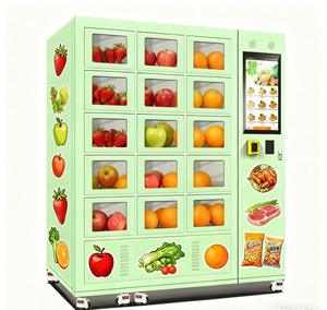 Distributeur automatique intelligent de nourriture pour agriculteurs, casier réfrigéré pour fruits avec paiement par carte de crédit, matériau métallique, fonction SDK - Product Image 6