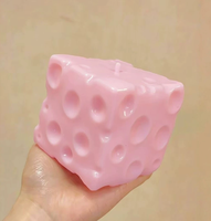 Mainan Dekompresi Baru OEM Jumbo Cheese Food Squeeze Toys PVA Slime Isi PVA untuk Menghilangkan Stres, Mainan Fidget untuk Anak-Anak