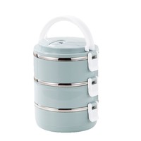 Boîte à bento chauffante à 4 étages en acier inoxydable 304, conteneur alimentaire portable pour adultes, enfants, nouveau-nés, école et bureau