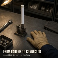 Antenne 2,4 GHz 4G LTE GPS 915 MHz LoRa en fibre de verre, connecteur mâle N, 90°, 5 dBi, étanche pour suivi d'actifs RTLS et passerelle extérieure