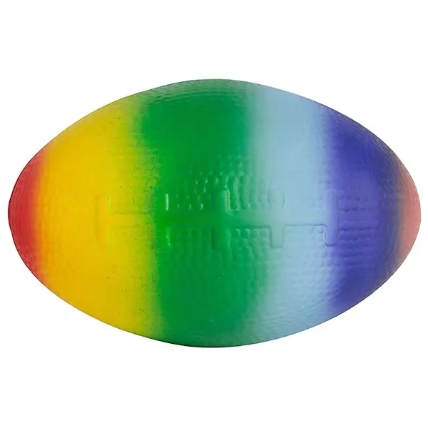 Vendita calda regalo promozionale a buon mercato PU Memory Foam Rainbow Football Gel Mini Anti Stress Reliever Soft Squishy Relief Toy Ball