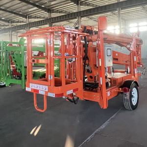 Plateforme élévatrice hydraulique sur remorque de 10 m, équipement de levage industriel télécommandé - Product Image 5