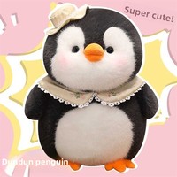 Peluche Super Douce Petit Pingouin, Rembourrage Coton PP, 25cm-50cm, Cadeau d'Anniversaire Adorable pour Enfants, Vente en Gros à Bas Prix