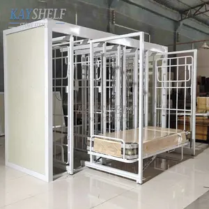 KAYSHELF custom design portable sliding mattress display racks stand for showroom or shop exhibition