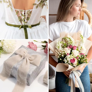 Cintas de <span class=keywords><strong>Terciopelo</strong></span> Ecológicas Personalizadas, Cintas de <span class=keywords><strong>Terciopelo</strong></span> Vintage de una Sola Cara, Adecuadas para Envolver Regalos, Lazos para Regalos de Navidad - Product Image 5