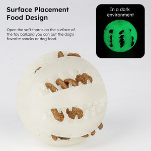 Pilsiz Parlayan Köpek Ödül Topu - Orta ve Büyük Boy Köpekler için 6 cm Atıştırmalık Dağıtıcı Diş Bakım Oyuncağı - Product Image 5