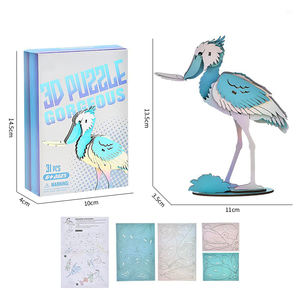 HW nouvelle éducation précoce jouets éducatifs pour enfants 3D en bois bricolage ornements créatifs <span class=keywords><strong>puzzle</strong></span> animal irrégulier avec flash - Product Image 6