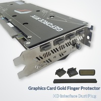 ESDELES Bouchons anti-poussière antistatiques ESD en plastique antirouille pour connecteurs Gold Finger PCI-E de carte graphique DP/DVI/HDMI