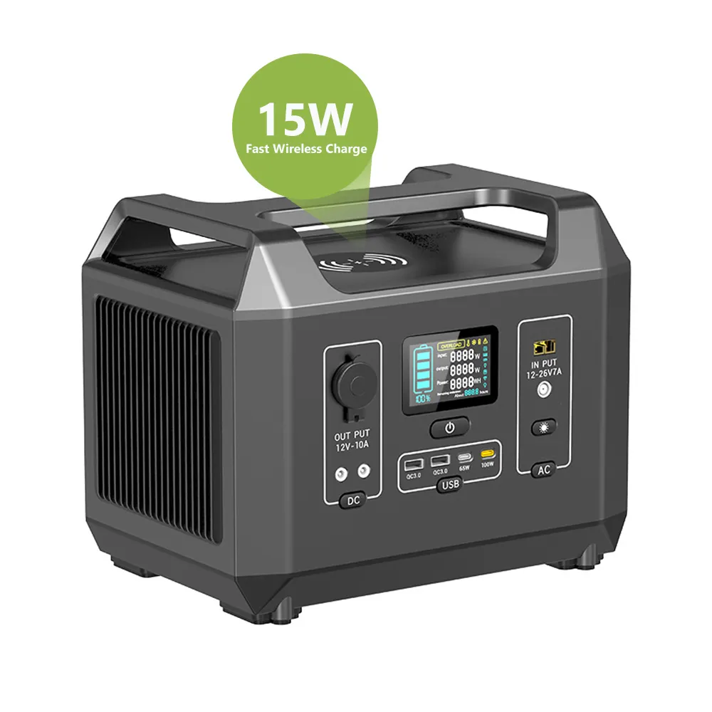 Anvolan Station d'alimentation portable sans fil 1200W