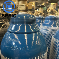 ISO9809-3 150Bar 10L oxygène azote Argon hélium CO2 réservoir bouteille de cylindre pour médical
