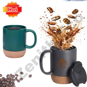 Commercio all'ingrosso 15oz tazza di porcellana di sublimazione con coperchio di stampa su misura in legno smerigliato in ceramica <span class=keywords><strong>fondo</strong></span> di vendita caldo di nuovo la scuola di <span class=keywords><strong>caffè</strong></span>/tè tazze - Product Image 3