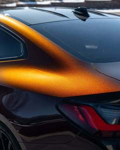 Euromaster 1.52*17M <b>Black</b> Red Super Gloss Self Healing Anti Scratch Chameleon Car <b>Wrap</b> Film - Product Image 4