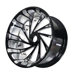 Jantes de moto, en alliage d'aluminium forgé, 18*8,5 pouces, jantes personnalisées pour pneus larges - Product Image 4