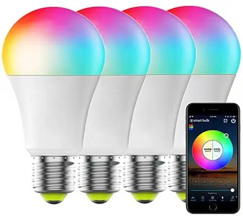 Smart led bulb Wireless RGB Multicolor Dimmable Wifi E27 B22 7w 9w 12w With Remote Control led Smart Bulb