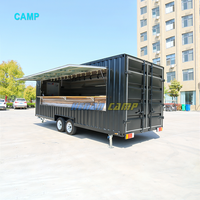 Camp Container Restaurant Met Keuken Ijs Trailer Mobiele Food Truck Mobiele Keuken Container