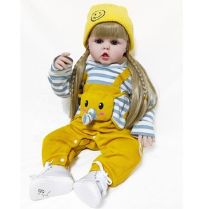 R & B 도매 60Cm 이미 완성 된 소장 예술 거대한 Bebe 인형 아기 부드러운 실리콘 Reborn 유아 소녀 인형 - Product Image 4