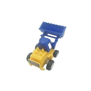 Brinquedo Clássico de Plástico Mini Escavadeira Retroescavadeira Carregadeira Frontal Caminhão Veículo de Construção Infantil com Fricção TK para Brincar Unissex - Product Image 1