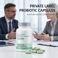 Capsule Probiotique Multi-Souches Personnalisée OEM avec Emballage Protecteur d'Humidité Actif Aptar CSP Activ-Bottles