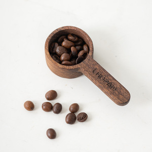 Walnut Wood Coffee Scoop 8035 Minimalist Design Measuring Spoon For Coffee Beans - Product Image 1
