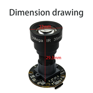 LLGCAM 8MP 4K USB2.0 Type-C กล้องโมดูลบอร์ดกลม 35 มม.F1.8 เทเลโฟโต้ FF MF 3840×2160 CMOS สำหรับการถ่ายภาพระยะไกล - Product Image 2