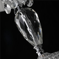 Lampe de table en cristal moderne et luxueuse, ambiance chaleureuse et romantique, idéale pour le salon, la chambre principale, la table de chevet, le bureau, l'éclairage domestique