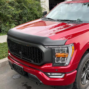 Customized Color 3M <strong>Tape</strong> 4x4 ABS Plastic <strong>Chrome</strong> Car Hood Deflector Bonnet Guard Protector for Ford F-150 F150 2021 - Product Image 6