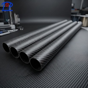 Tubo de Fibra de Carbono Ligero 3k Twill Plain, Tubo de Fibra de Carbono con Espesor de Pared Personalizado - Product Image 2