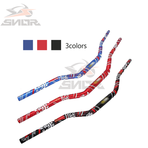 SNOR bonne vente moto 1 1/8 "" Fat Bar 28MM 800mm guidon motif décoratif guidon pinces Pad MX vélo Dirt Bike - Product Image 1