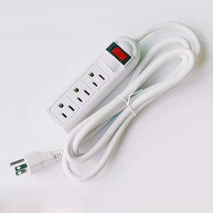 Fabrika fiyat taşınabilir 6 Outlet dalgalanma koruyucusu amerikan standart güç şeridi naylon elektrik fişi 3 çıkışları 13A anma akımı - Product Image 2