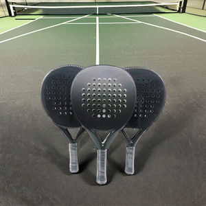 Raquetas de Pádel de fibra de carbono de 18 quilates con logotipo personalizado Material de red de nailon empuñadura EVA-Raqueta de Pádel para deportistas - Product Image 6