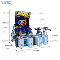 Machine de jeu de tir d'arcade 4 joueurs, simulateur de pistolet commercial avec écran HD pour centres de divertissement familial