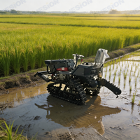 Offre Spéciale – Mini Tracteur à Chenilles 35HP 50HP avec Cultivateur Rotatif Autoporté pour Jardin Domestique et Petites Terres Agricoles Sèches ou Humides