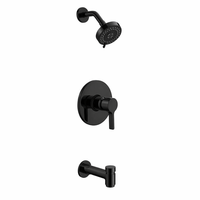 Robinet de douche mural moderne en chrome à pression équilibrée avec poignée sculptée pour baignoire, en céramique, idéal pour appartement - Vente chaude